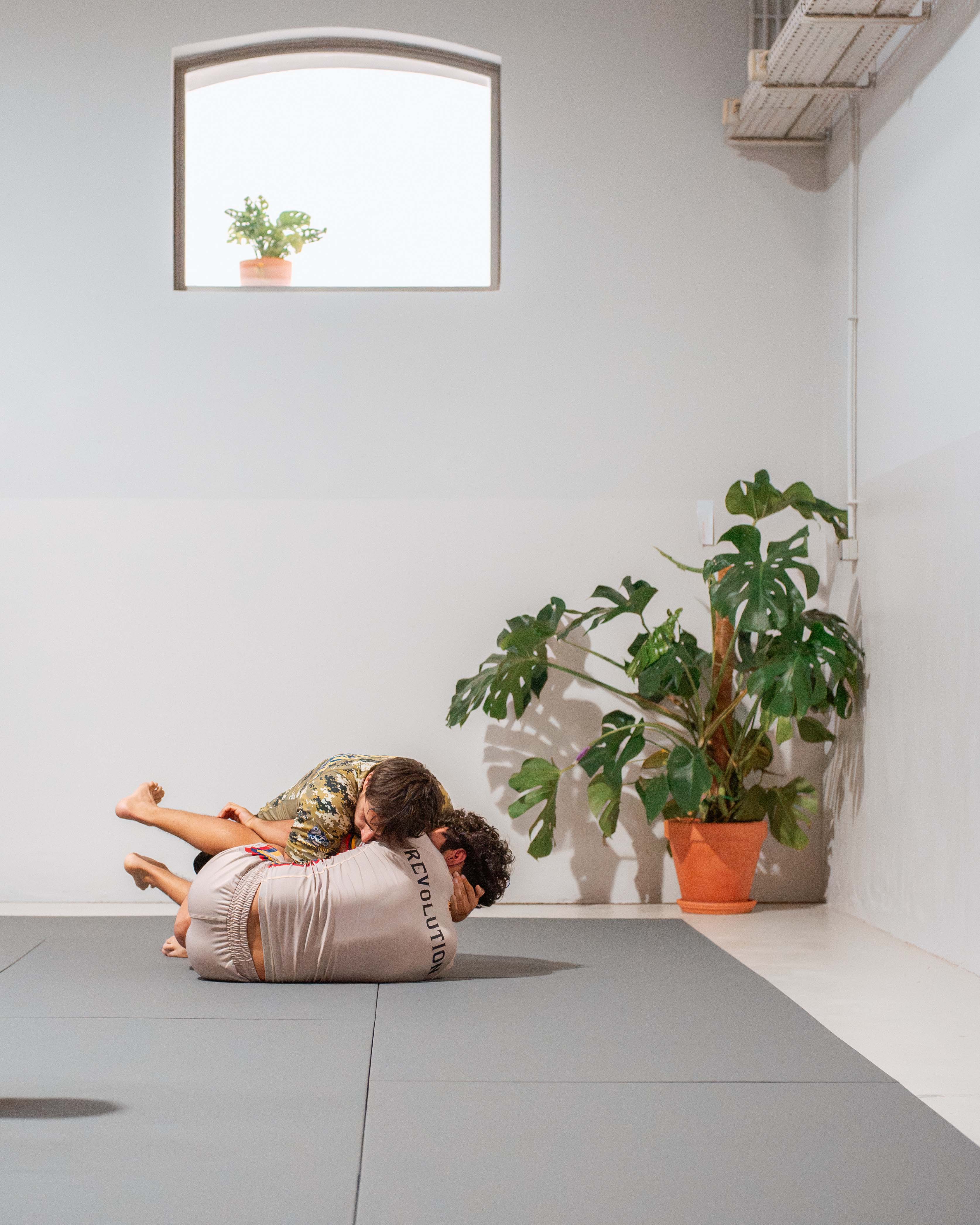 Interior da academia Cisma Jiu-Jitsu em Campanhã, Porto